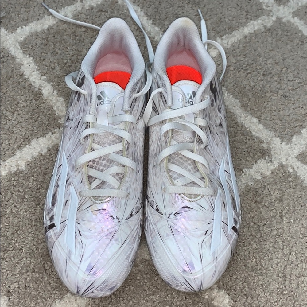 Adidas soccer cleats white metallic